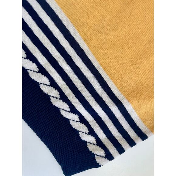 St. John Collection by Marie Gray Cami knit Sleeveless Blue/yellow Santana Sz S - Picture 12 of 12